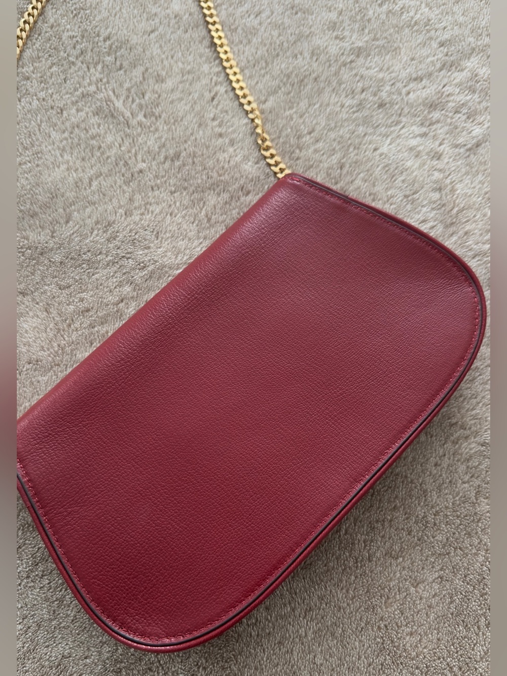 TORY BURCH REVA red clutch shoulder bag - Picture 5 of 9